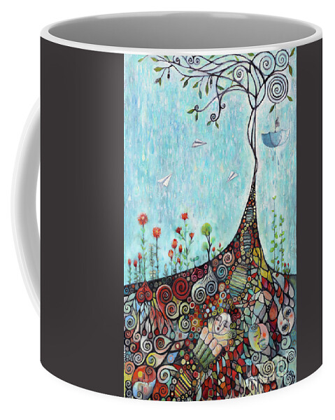Seeds Coffee Mug featuring the painting Seeds in Love by Manami Lingerfelt
