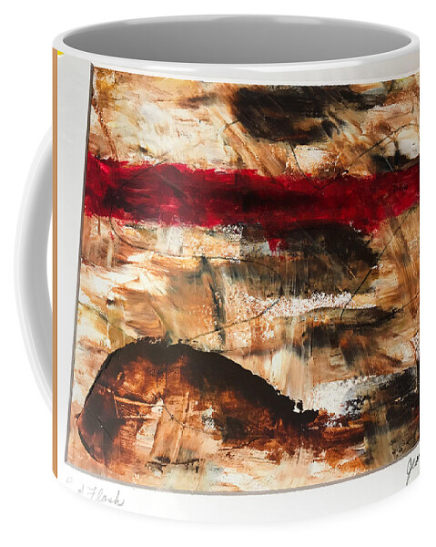 Abstract Coffee Mug featuring the photograph Seeing Red by Jean Wolfrum