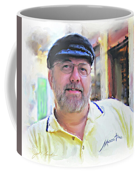 Artist Coffee Mug featuring the painting Self-Portrait by Joel Smith