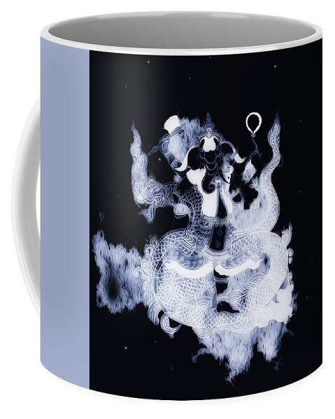 Ganesh Coffee Mug featuring the digital art Self The Totality by Jeff Malderez