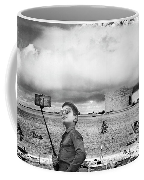 Photography Coffee Mug featuring the photograph Selfie Photo-Bomb by Craig Boehman