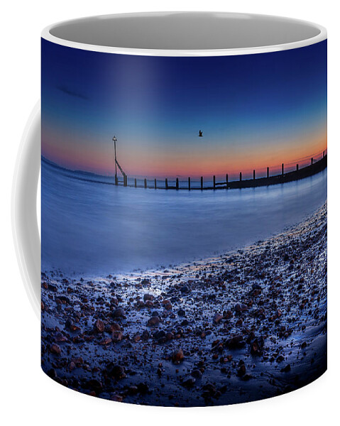 Landscape Coffee Mug featuring the photograph Selsey Blue by Chris Boulton