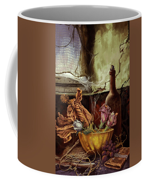 Memory Coffee Mug featuring the painting Sentimental Memories by Hans Neuhart