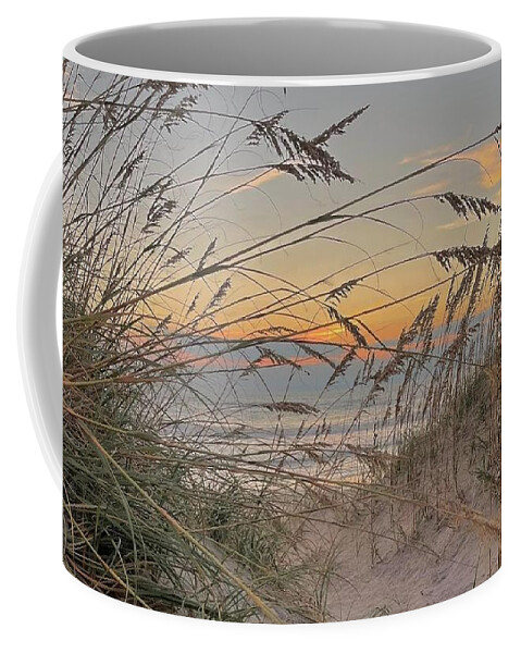 Obx Sunrise Coffee Mug featuring the photograph September 26 Pea Island by Barbara Ann Bell