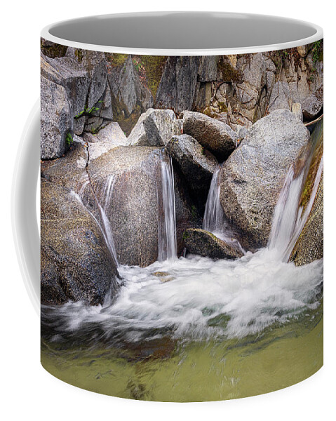 Beautiful Coffee Mug featuring the photograph Serenade of the Small Falls Crystal Creek Falls by Gary Geddes