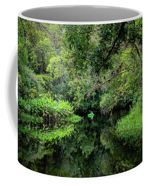 Kayak Coffee Mug featuring the photograph Serenity by Dart Humeston