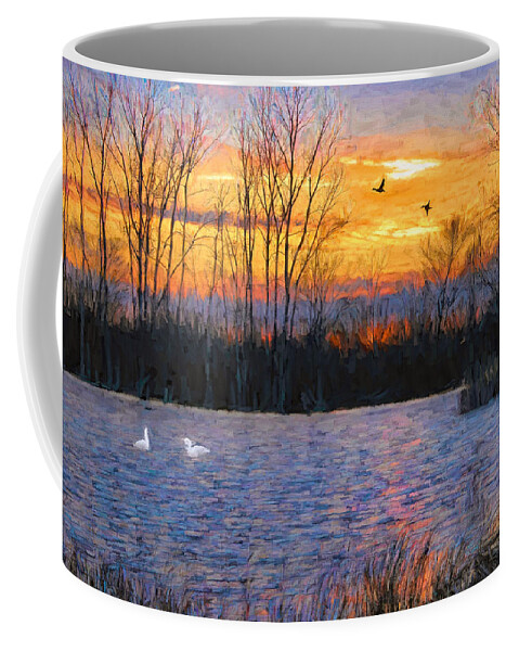 Pond Coffee Mug featuring the photograph Peaceful Calm by Jack Wilson