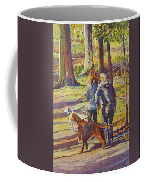 Falll Coffee Mug featuring the painting Setter at Lemoine Pt. by David Gilmore