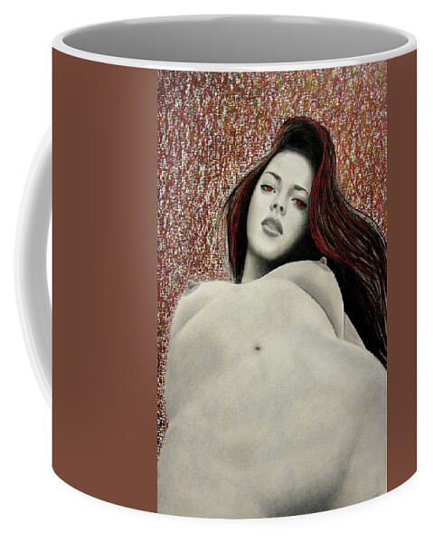 Lust Coffee Mug featuring the painting Seven Deadly Sins - Lust by Lynet McDonald