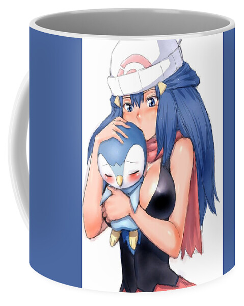 Sexy Dawn and Piplup Pokemon Coffee Mug by Fumio - Pixels