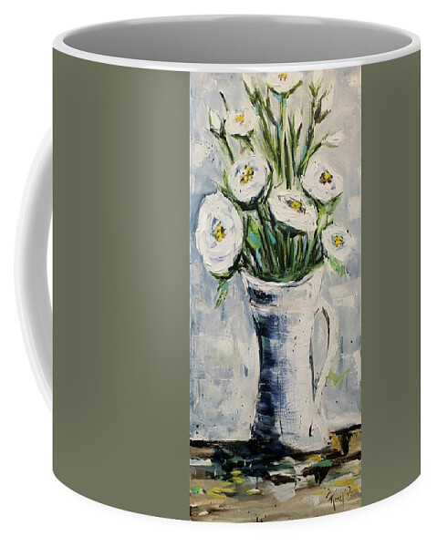 Roses Coffee Mug featuring the painting Shabby Roses 2 by Roxy Rich