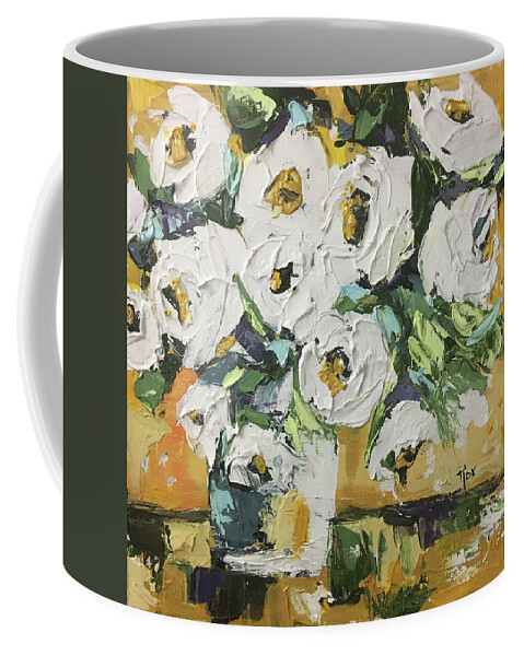 Roses Coffee Mug featuring the painting Shabby Roses 3 by Roxy Rich