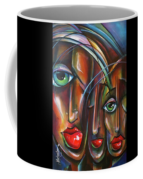 Urban Expressions Coffee Mug featuring the painting Shade by Michael Lang