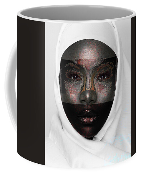 Shades Collection 1 Coffee Mug featuring the digital art Shades of Me 2 by Aldane Wynter