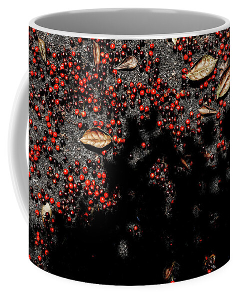 Shadow Berries Coffee Mug featuring the photograph Shadow Berries by Sharon Popek