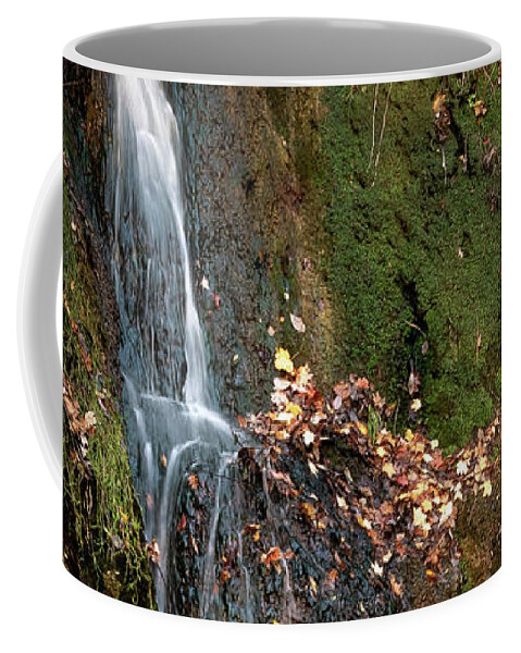 Long Exposure Coffee Mug featuring the photograph Shadow Falls Vertical Signed by Karen Kelm