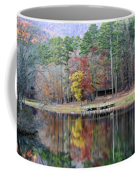  Coffee Mug featuring the photograph Shady Lake in the Fall by William Rainey