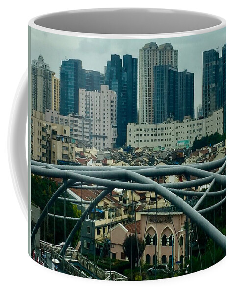 China Coffee Mug featuring the photograph Shanghai View by Kerry Obrist