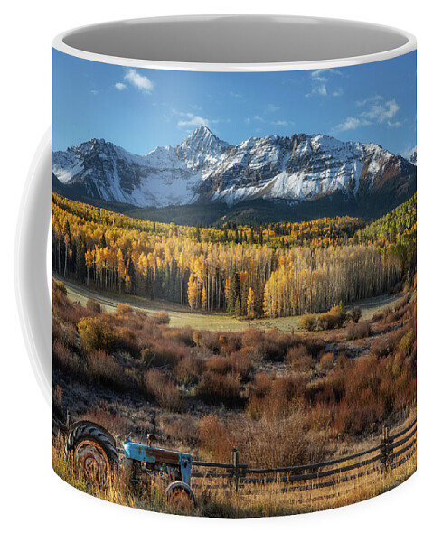 Aspen Coffee Mug featuring the photograph She Thinks My Tractor's Sexy by Chuck Rasco Photography