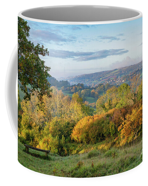 Sheepscombe Coffee Mug featuring the photograph Sheepscombe Hill in the Autumn by Tim Gainey