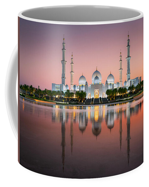 Sheikh Zayed Grand Mosque Coffee Mug featuring the photograph Sheikh Zayed Grand Mosque by Peter Boehringer