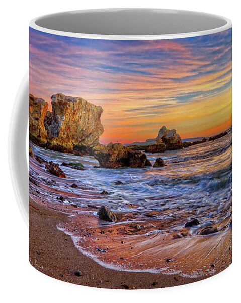 Sunset Coffee Mug featuring the photograph Shell Beach Sunset by Beth Sargent