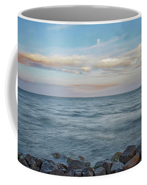 Sunset Coffee Mug featuring the photograph Shell Point Sunset - Harkers Island North Carolina by Bob Decker