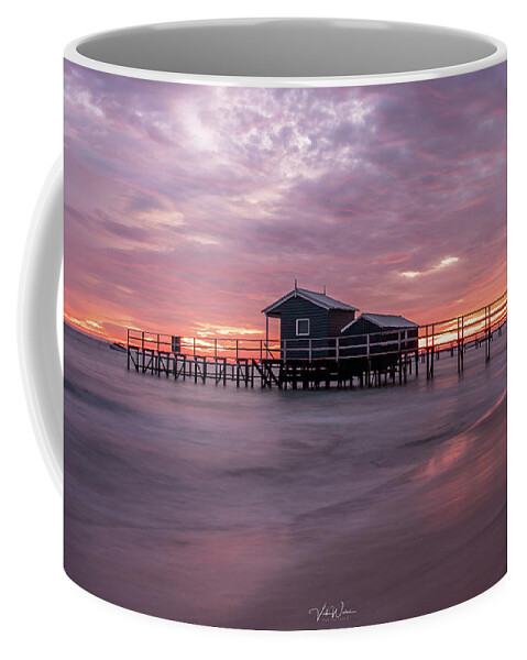 The Shelley Beach Jetty Coffee Mug featuring the photograph Shelley Beach Jetty 2 by Vicki Walsh