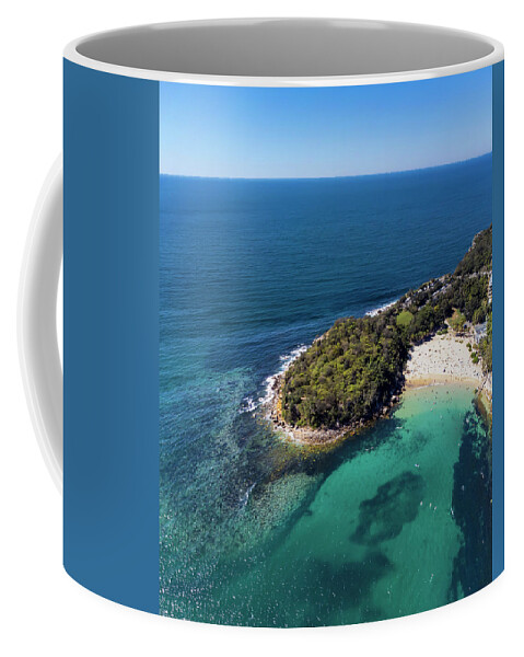 Summer Coffee Mug featuring the photograph Shelly Beach Panorama No 1 by Andre Petrov