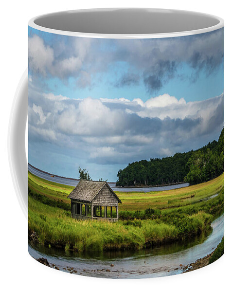 Landscape Coffee Mug featuring the photograph Shelter by Linda Villers