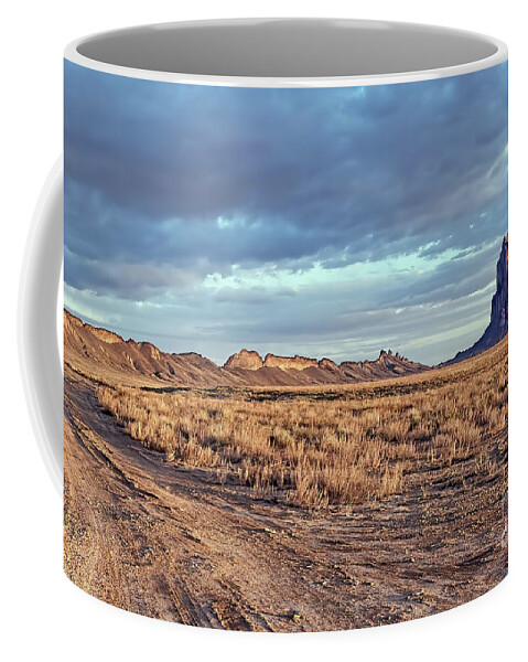 Landscape Coffee Mug featuring the photograph Shiprock New Mexico by Tom Watkins PVminer pixs