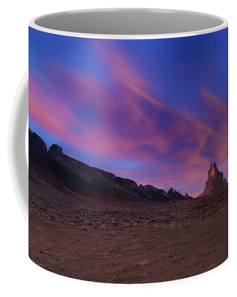 Fine Art Coffee Mug featuring the photograph Shiprock Panorama by Robert Harris