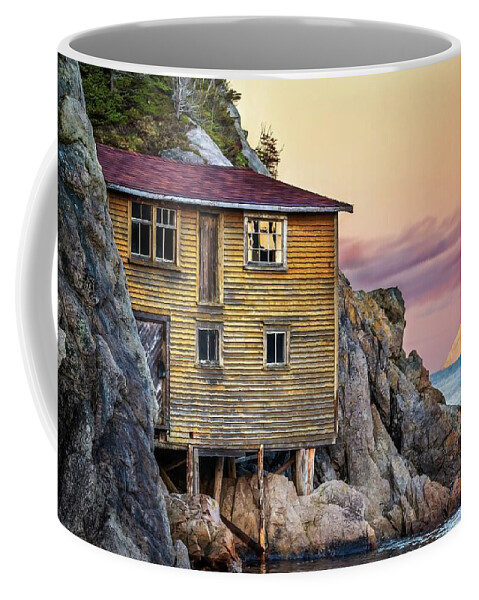 Canada Coffee Mug featuring the photograph Shoe Cove Sunset by Tracy Munson