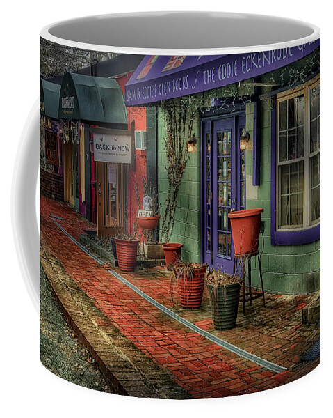  Coffee Mug featuring the photograph Shops in the Village by Jack Wilson