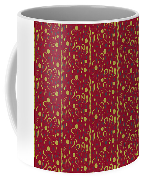 Pattern Coffee Mug featuring the digital art Showers of Beauty by Jacqueline Hamilton
