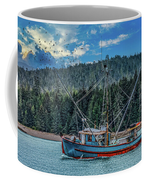 Alaska Coffee Mug featuring the photograph Fishing in Alaska by Darryl Brooks