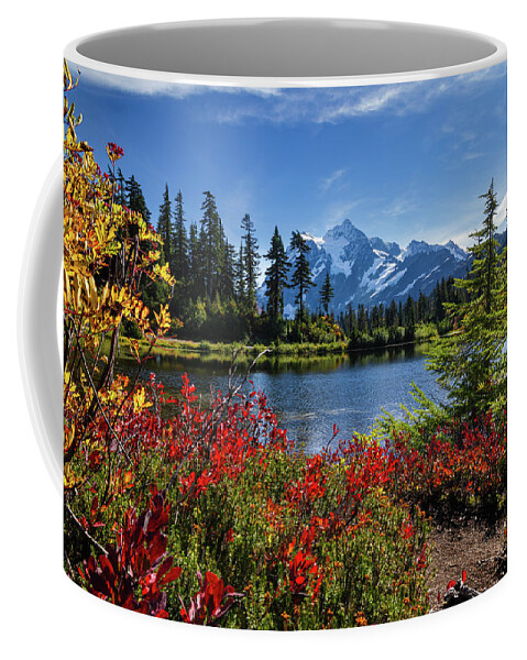 Mt. Shuksan Coffee Mug featuring the photograph Shuksan Fall Colors by Gary Skiff