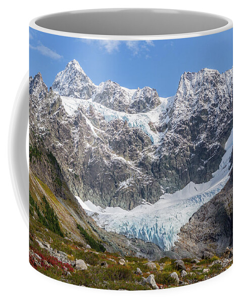 Mount Shuksan Coffee Mug featuring the photograph Shuksan Glacier by Michael Rauwolf