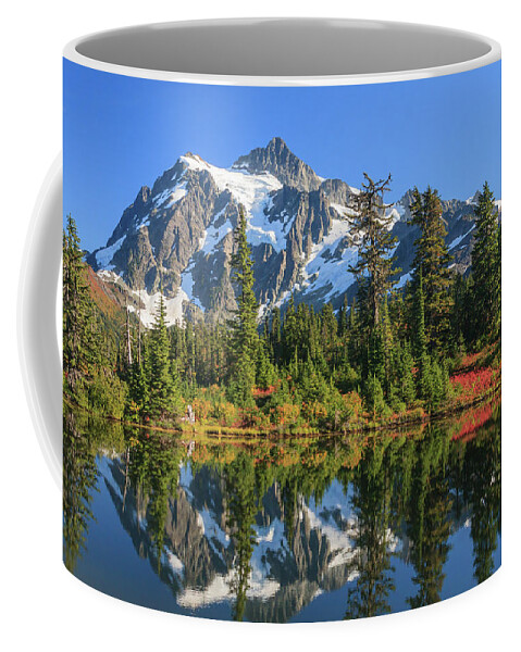 Mt. Shuksan Coffee Mug featuring the photograph Shuksan Reflection by Michael Rauwolf