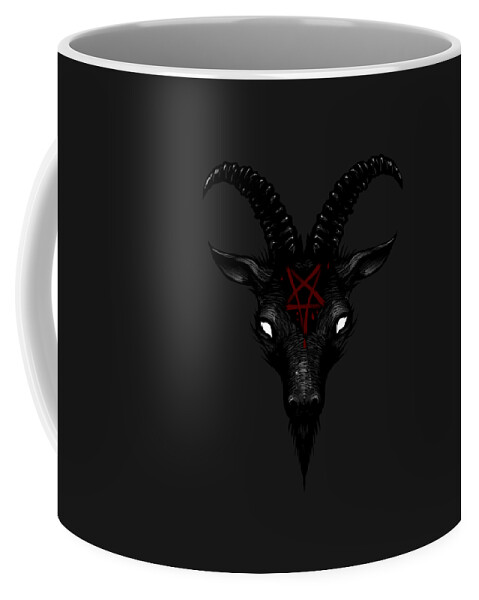 Sigil of Baphomet Goat of Mendes Satan Dark Goth Pentagram Coffee Mug by  Kachic Fashion - Pixels
