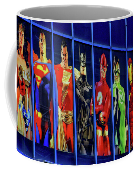 Street Coffee Mug featuring the photograph Super Heroes by Gene Taylor