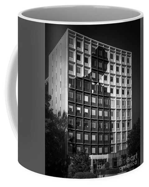 1447 Peachtree Street Coffee Mug featuring the photograph Silhouette Building by Doug Sturgess