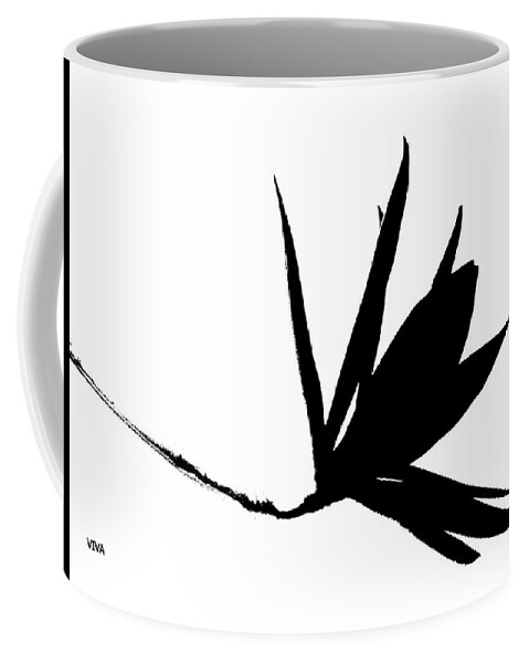 Silhouette Coffee Mug featuring the photograph Silhouette On White by VIVA Anderson