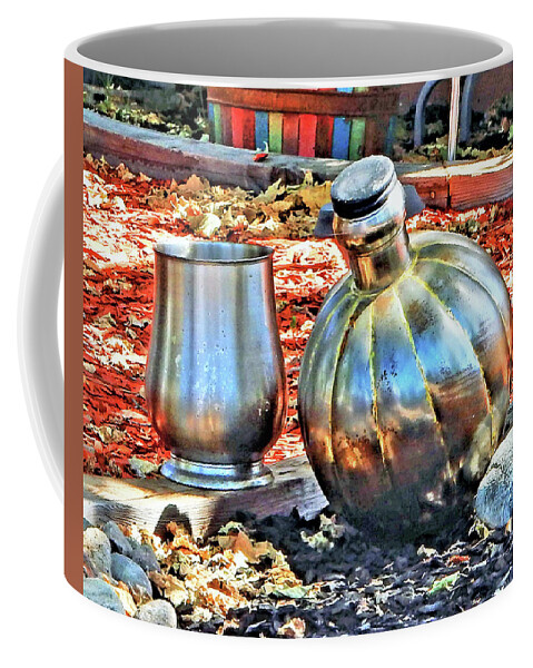 Color Coffee Mug featuring the photograph Silver Chalice And Jug by Andrew Lawrence