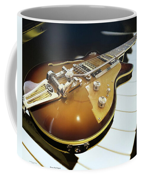 Guitar Coffee Mug featuring the digital art Simple Beauty of Music by Norman Brule