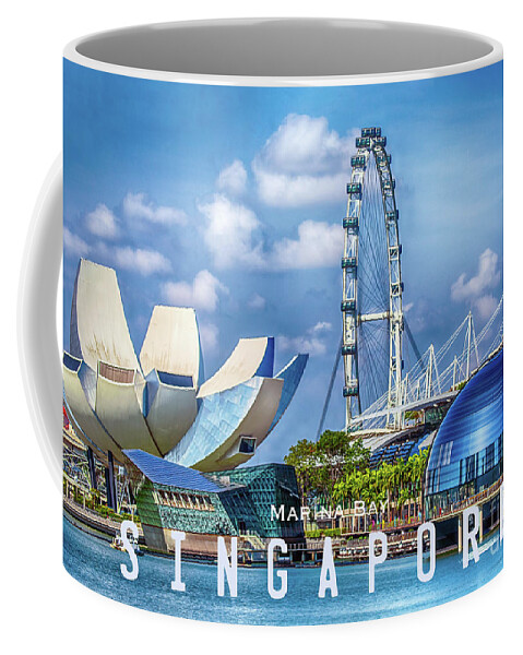 Singapore Coffee Mug featuring the photograph Singapore 180, Marina Bay by John Seaton Callahan