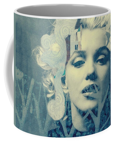 Marilyn Monroe Coffee Mug featuring the digital art Single Girl by Paul Lovering