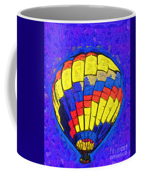 Hot-air Coffee Mug featuring the digital art Singular Flight by Kirt Tisdale