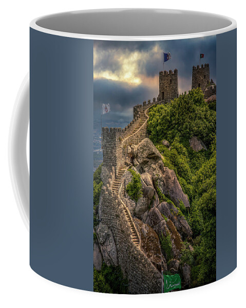 Castle Of The Moors Coffee Mug featuring the photograph Sintra Moorish Castle 1 by Micah Offman