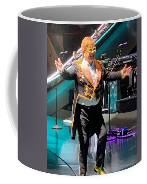 Elton Coffee Mug featuring the photograph Sir Elton by Lee Darnell
